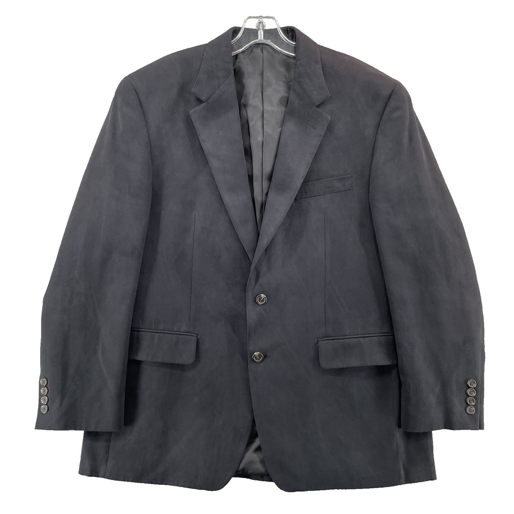 Chaps Ralph Lauren Blazer Men's 42R Black Sport Coat Jacket Corpcore Academia‎